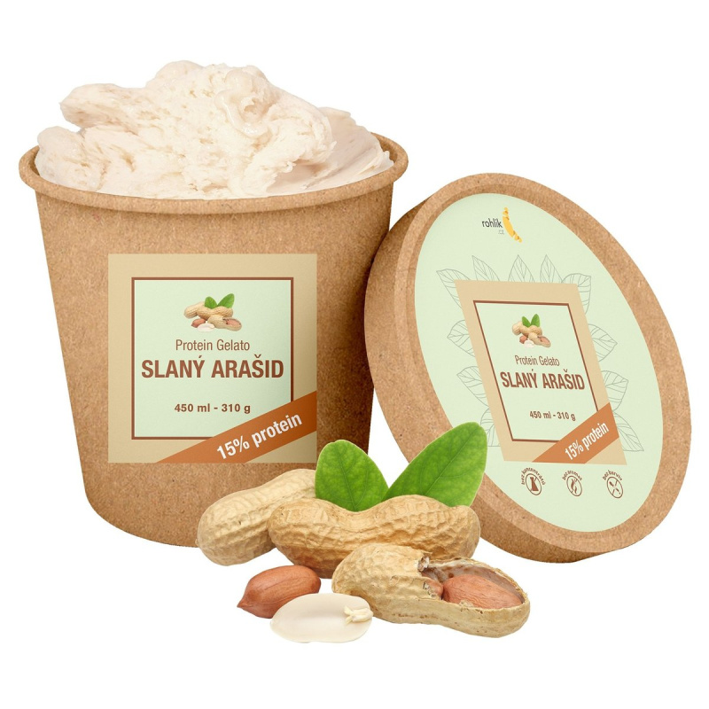 Zmrzlina Protein gelato slaný arašíd
