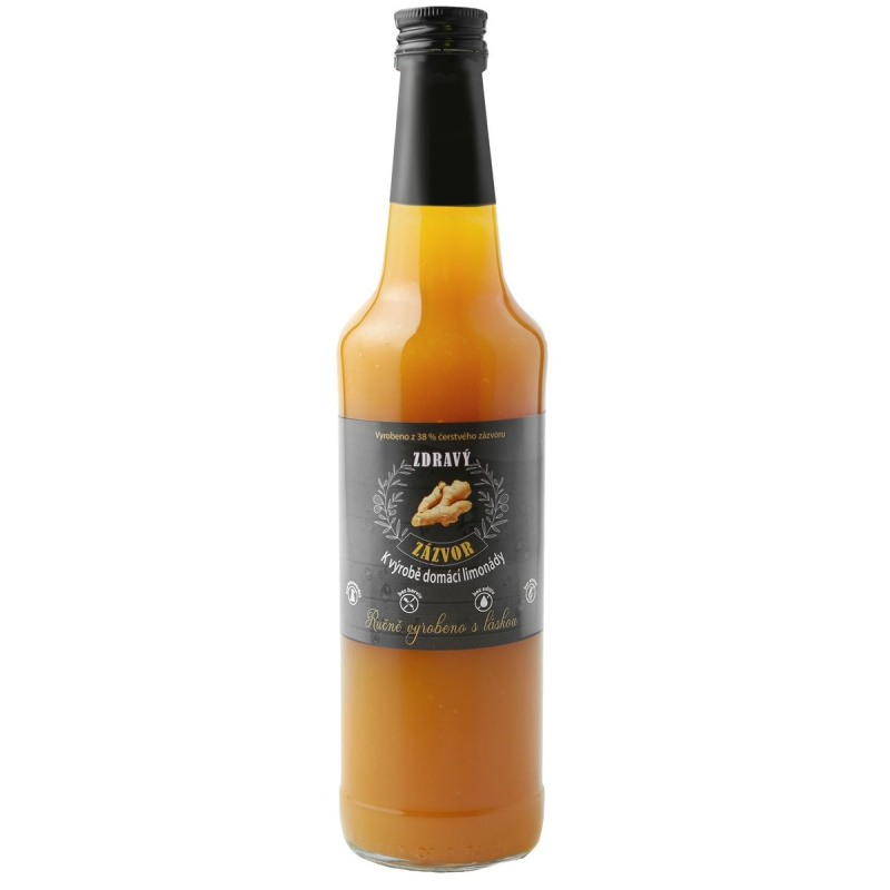 Fresca Zdravý zázvor sirup sklo