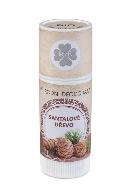 RaE Přírodní deodorant BIO bambucké máslo s vůní santalového dřeva, 25ml