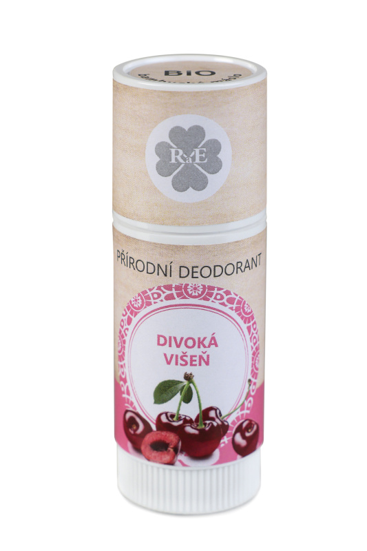 RaE Přírodní deodorant BIO bambucké máslo s vůní divoké višně, 25ml
