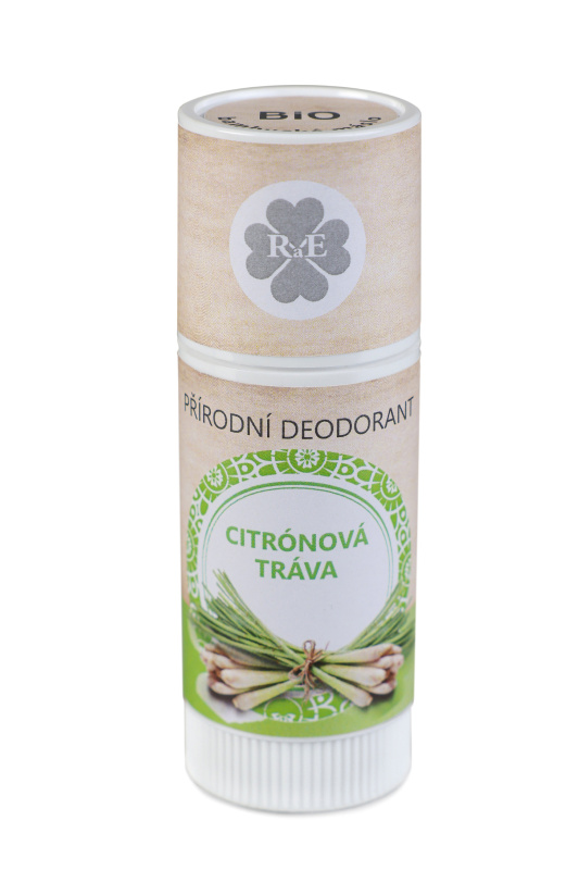 RaE Přírodní deodorant BIO bambucké máslo s vůní citronové trávy, 25ml