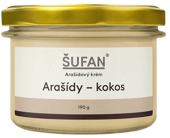 Šufan Arašídovo-kokosové máslo - 190 g