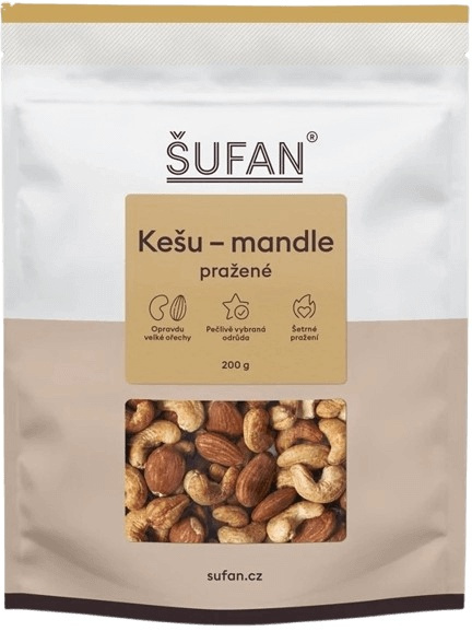 Šufan Ořechy 200 g - kešu/ mandle pražené