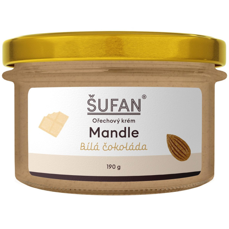 Šufan mandle-bílá čokoláda máslo 190 g