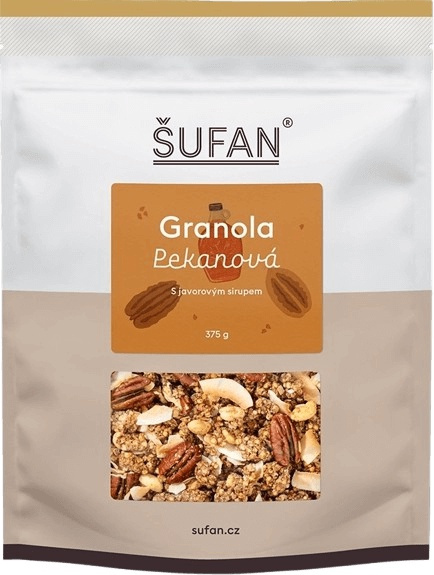 Šufan Granola 375 g - pekanová s javorovým sirupem
