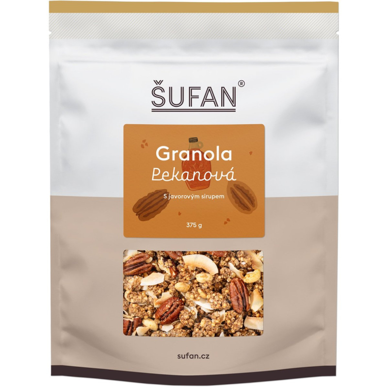 Šufan Granola 375 g - pekanová s javorovým sirupem