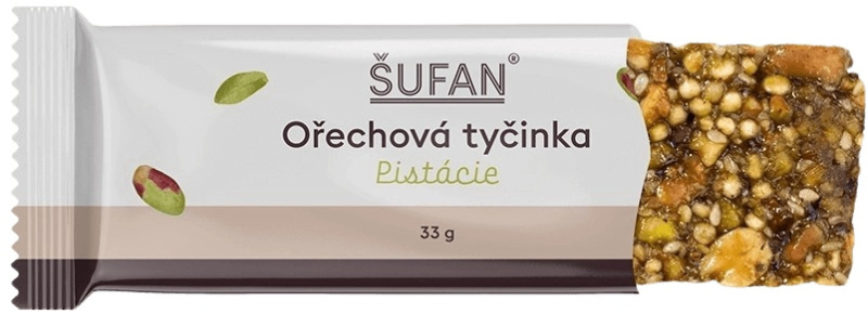 Šufan Ořechová tyčinka 33 g - pistácie