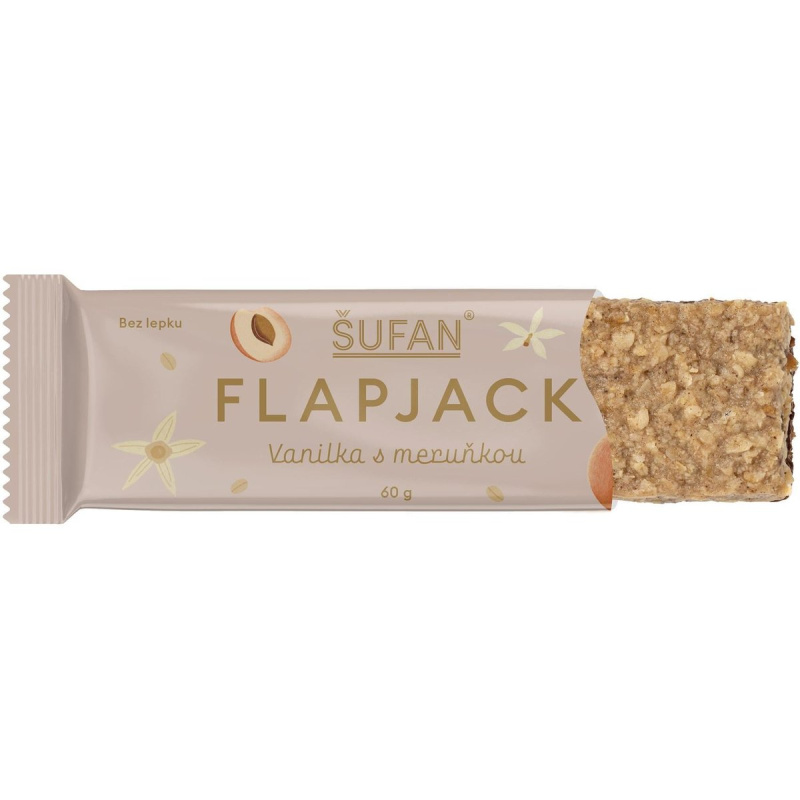 Šufan Flapjack 60 g - vanilka/ meruňka