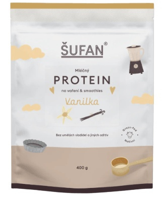 Šufan Mléčný Protein Na Vaření a Smoothies 400 g - vanilka