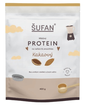 Šufan Mléčný Protein Na Vaření a Smoothies 400 g - kakao