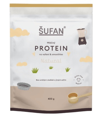 Šufan Mléčný Protein Na Vaření a Smoothies 400 g - natural