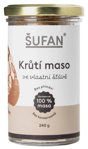 Šufan Krůtí Maso Ve Vlastní Šťávě 240 g