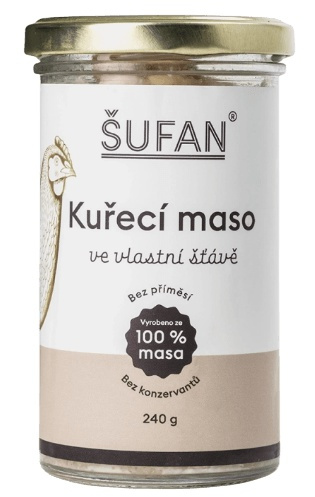 Šufan Kuřecí Maso Ve Vlastní Šťávě 240 g