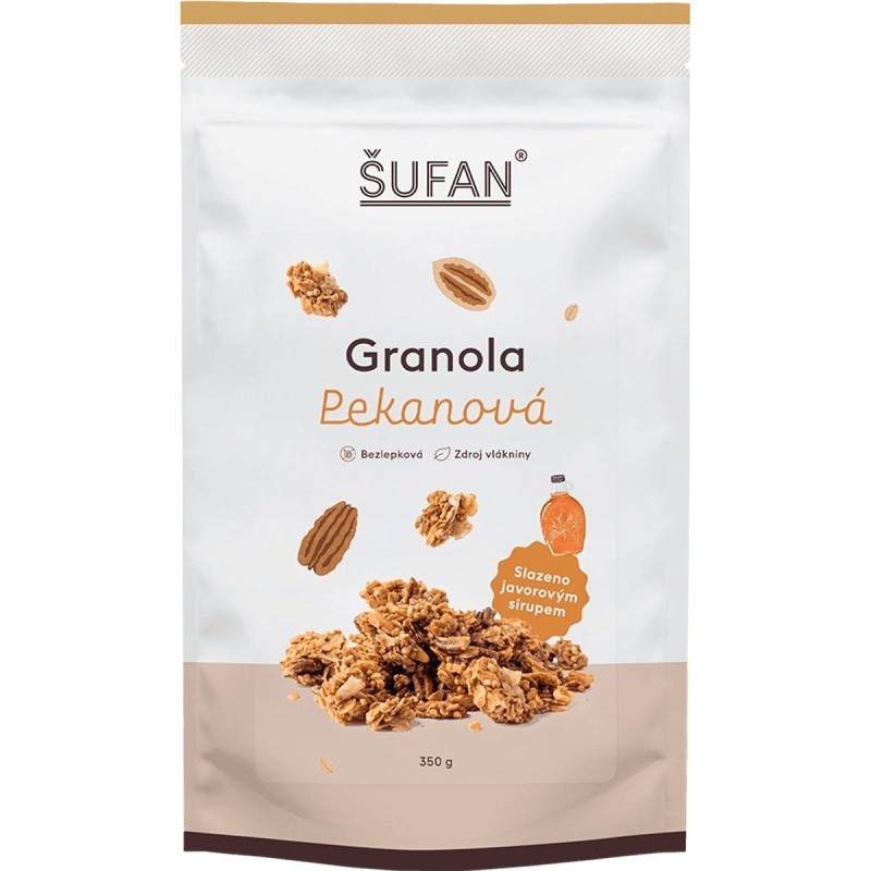 Šufan Granola 350 g - pekanová s javorovým sirupem