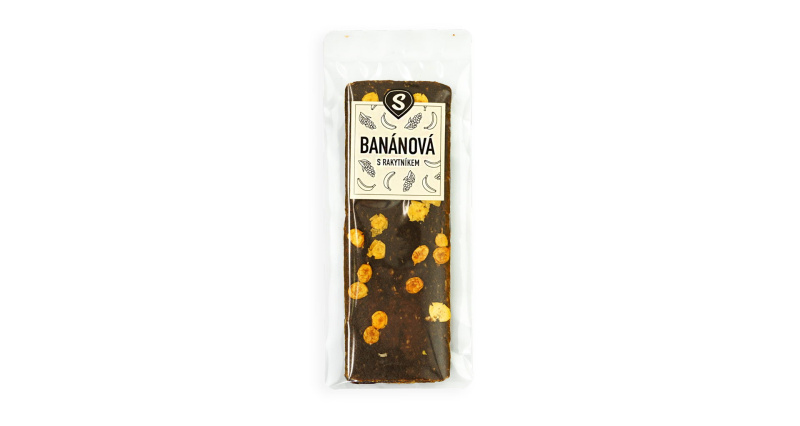 Banánová tyčinka s rakytníkem váha 50g