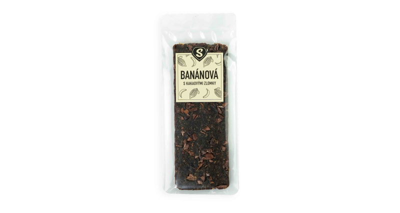 Banánová tyčinka s kakaovými zlomky váha 1kg (20x 50g)