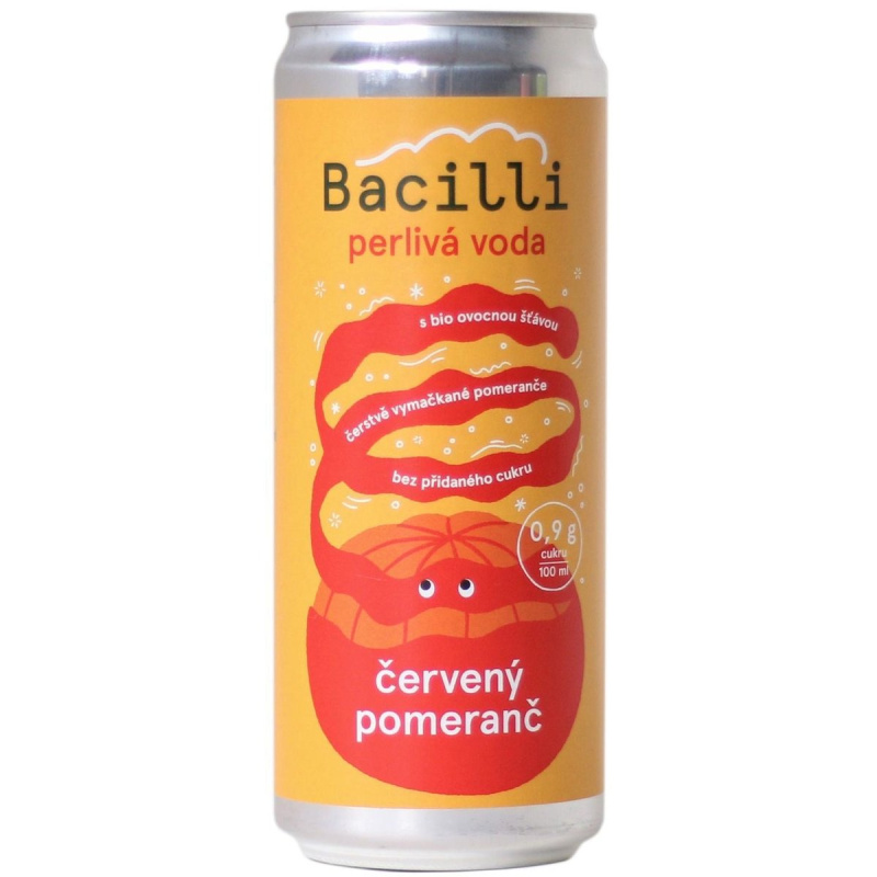 Bacilli BIO Perlivá voda Červený pomeranč