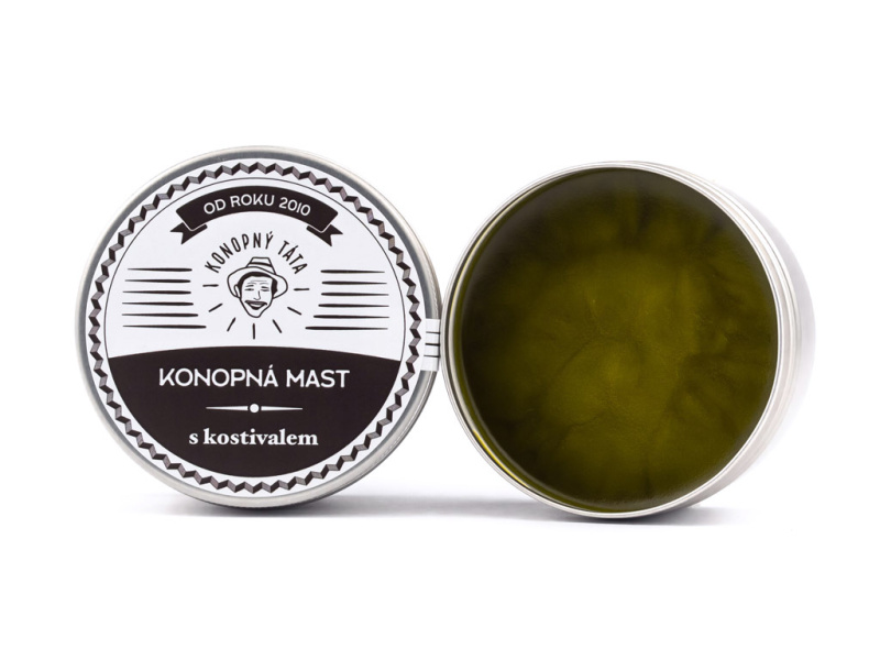 KONOPNÝ TÁTA KONOPNÁ MAST S KOSTIVALEM Objem: 80 ml