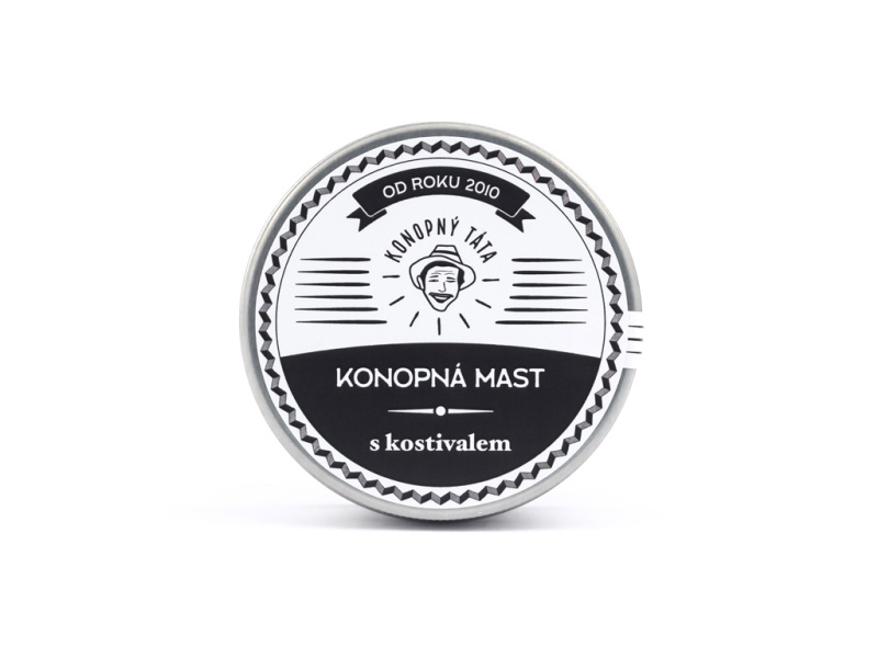 KONOPNÝ TÁTA KONOPNÁ MAST S KOSTIVALEM Objem: 80 ml