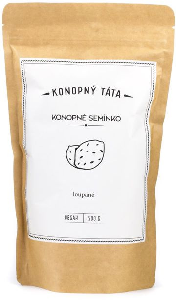 KONOPNÝ TÁTA KONOPNÉ SEMÍNKO LOUPANÉ Hmotnost: 500 gramů