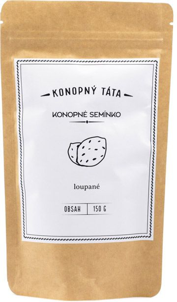 KONOPNÝ TÁTA KONOPNÉ SEMÍNKO LOUPANÉ Hmotnost: 150 gramů