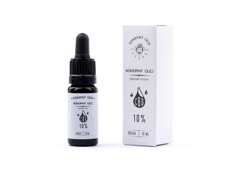 Konopný Táta CBD Konopný olej 10% 10 ml