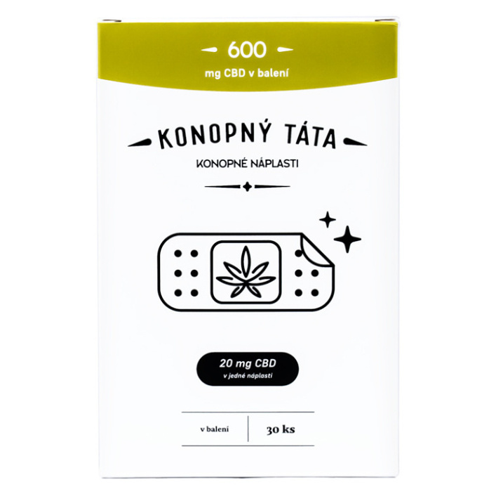 KONOPNÝ TÁTA CBD NÁPLASTI 600 mg