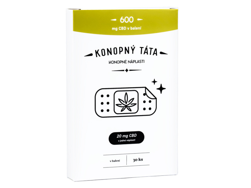 KONOPNÝ TÁTA CBD NÁPLASTI 600 mg