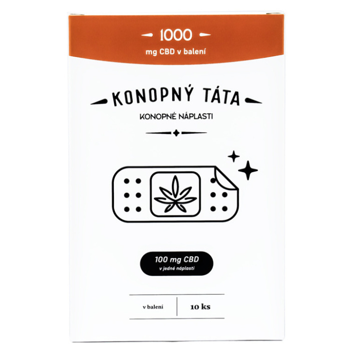 KONOPNÝ TÁTA CBD NÁPLASTI 1000 MG