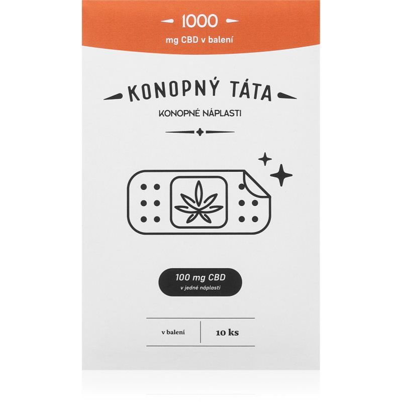 KONOPNÝ TÁTA CBD NÁPLASTI 1000 MG