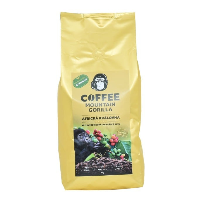 Bushman Káva Africká královna, 100% arabica, 1 kg 1000