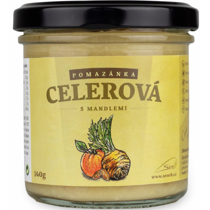 Seneb Celerová pomazánka s mandlemi