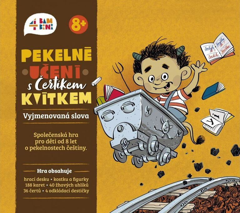 4bambini s.r.o. Pekelné učení s Čertíkem Kvítkem: Vyjmenovaná slova