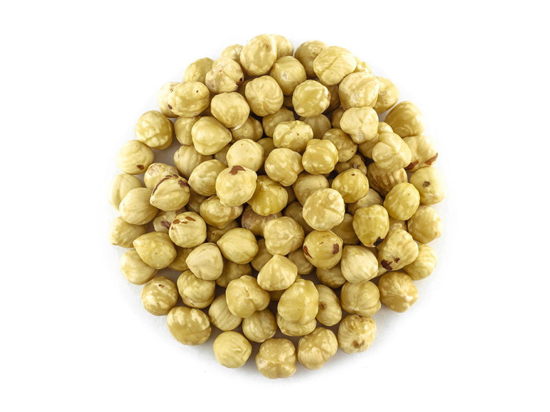 Lískové ořechy blanšírované pražené M váha 500g