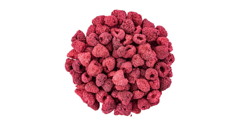 Maliny lyofilizované celé váha 500g