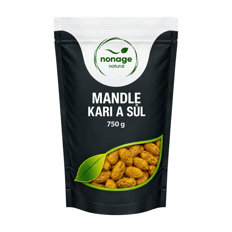 NONAGE Mandle kari a sůl 750 g