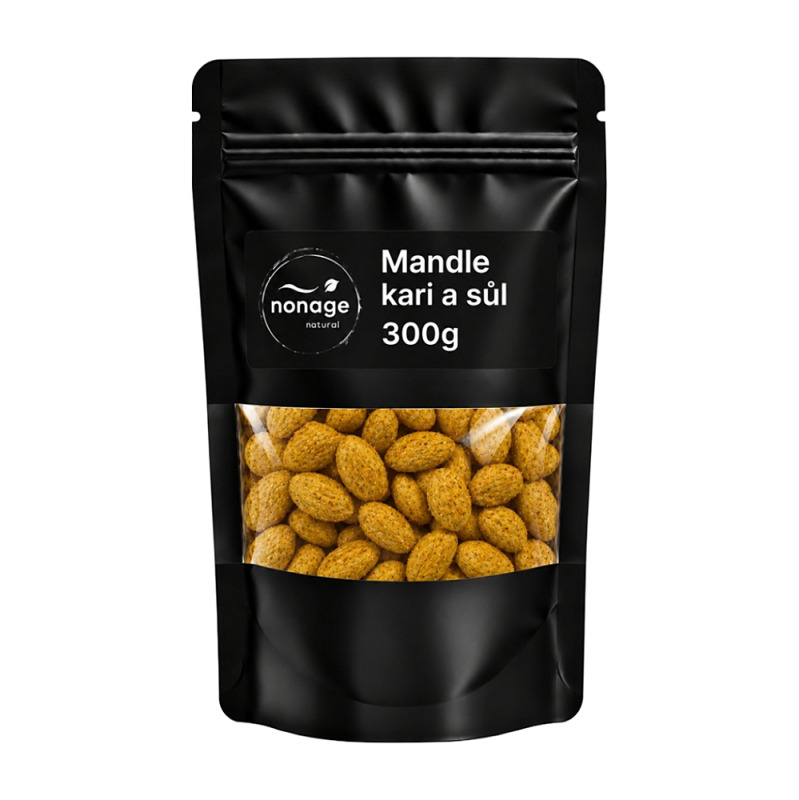 NONAGE Mandle kari a sůl 300 g