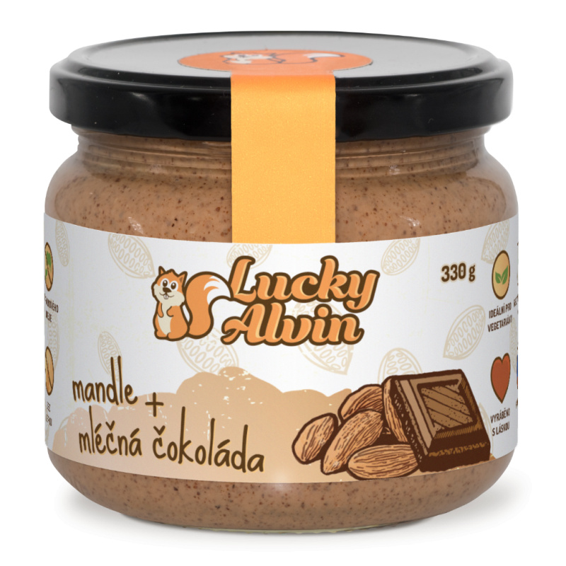 Lucky Alvin Mandlový krém s mléčnou čokoládou 330 g