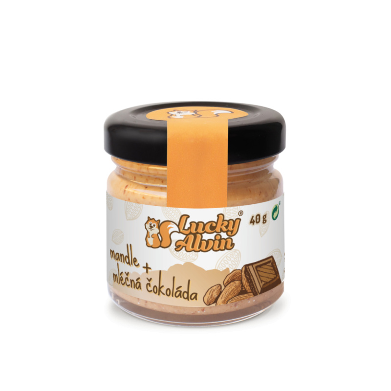 Lucky Alvin Mini edice 40 g - Mandle/ mléčná čokoláda 