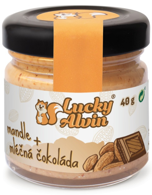 Lucky Alvin Mini edice 40 g - Mandle/ mléčná čokoláda 