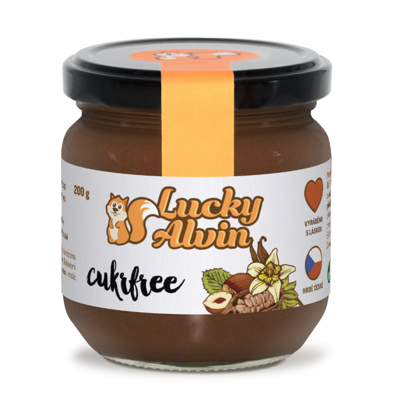 Lucky Alvin Cukrfree Lískooříškový krém 200 g