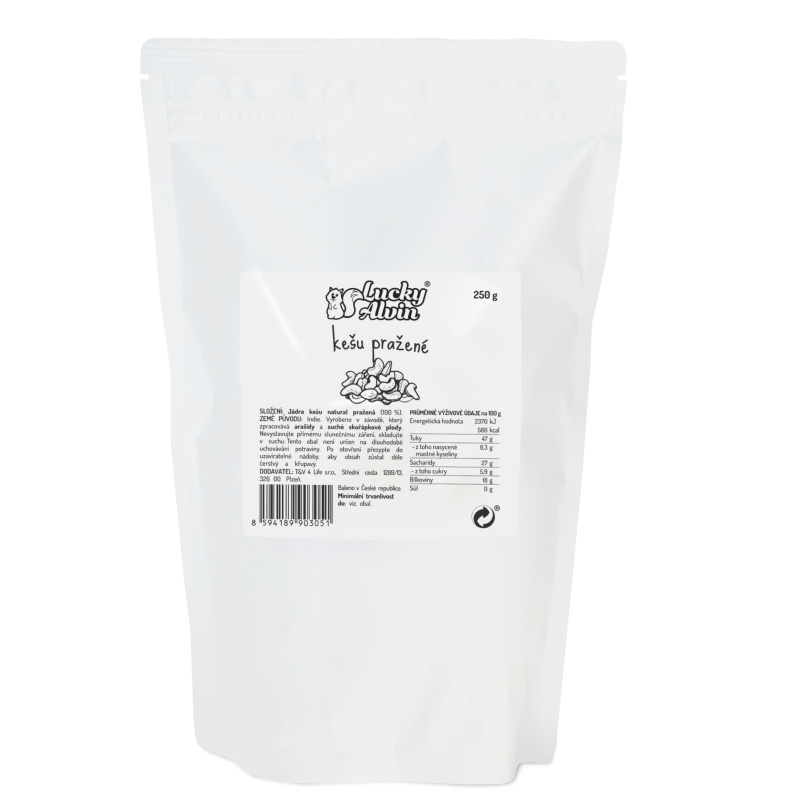 Kešu pražené Hmotnost: 250 g