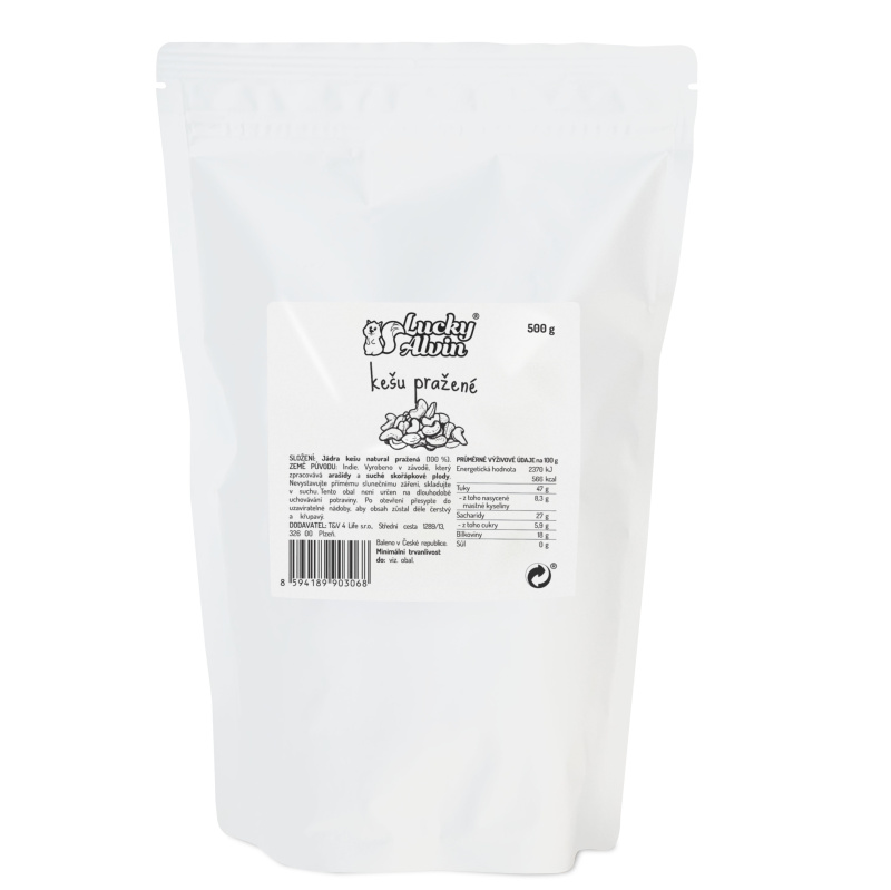 Kešu pražené Hmotnost: 500 g