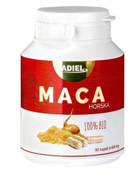 Adiel Maca 100% BIO 90 kapslí