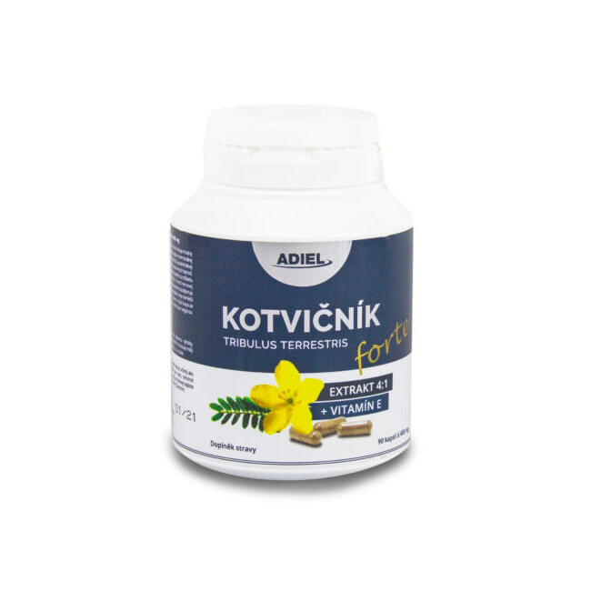 ADIEL Kotvičník zemní forte s vitamínem E 90 kapslí