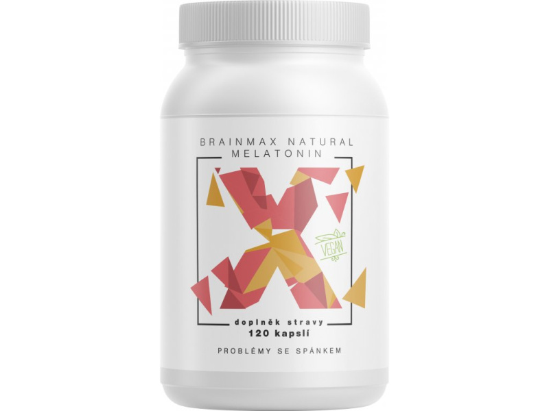 BrainMax Natural Melatonin 120 kapslí