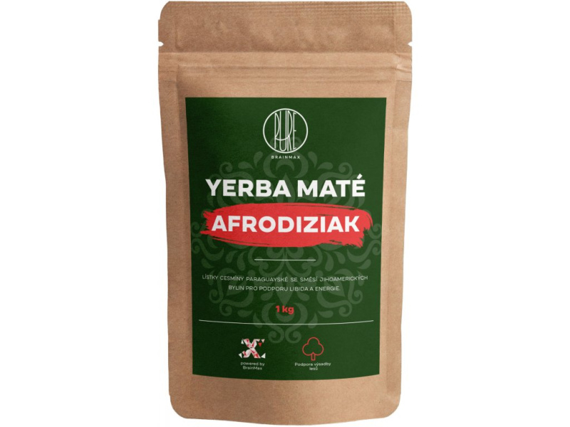 BrainMax Pure Yerba Maté, Afrodiziak, 1000 g