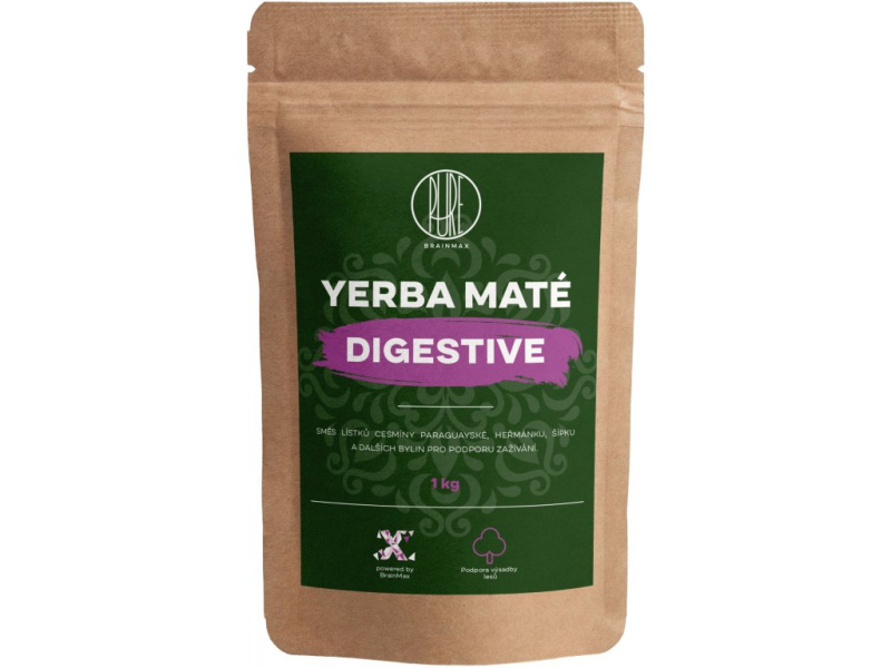 BrainMax Pure Yerba Maté, Digestive, 1000 g