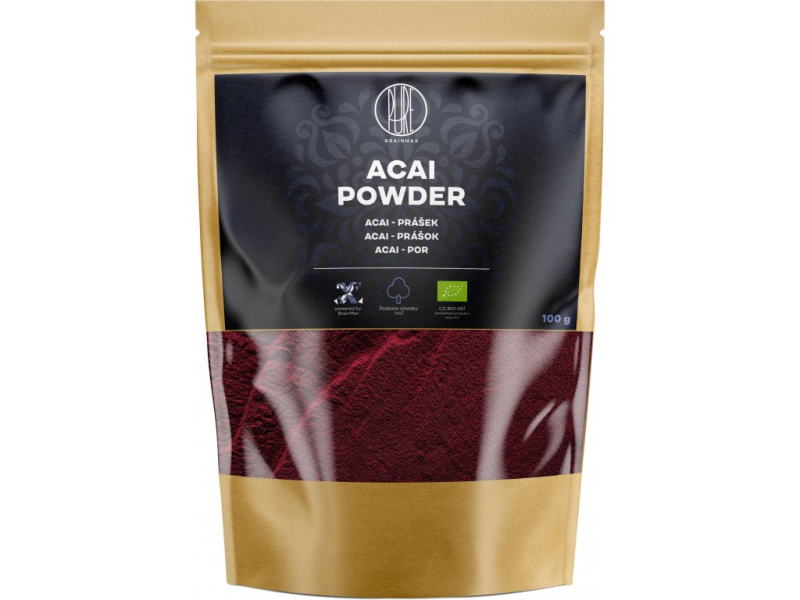 BrainMax Pure Acai BIO prášek, 100 g