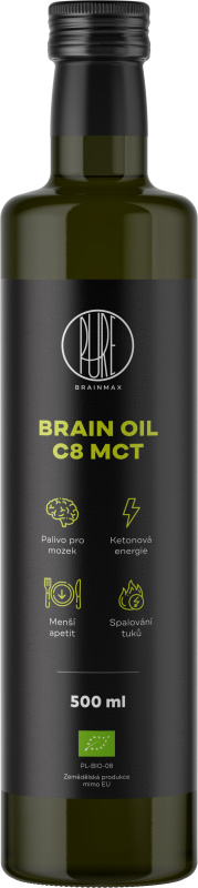 BrainMax Pure Brain MCT Oil C8 BIO 500 ml